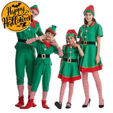 【In Stock】Christmas Cosplay Christmas Elf Costume Family Edition Costumes